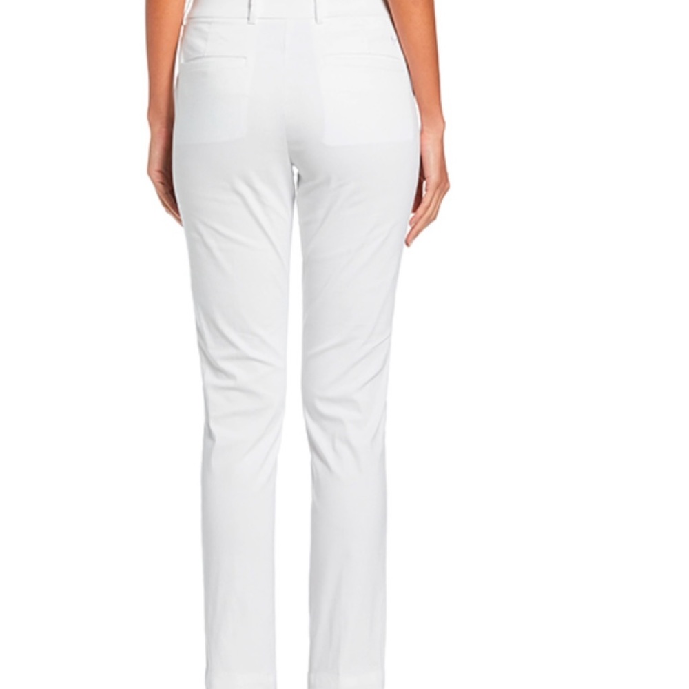 Adidas  size 10 stretch woman golf White Straight-Leg Pants